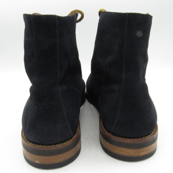 SuitSupply Sz 11 Black Suede Cap Toe Boots C3B B13 main image 4